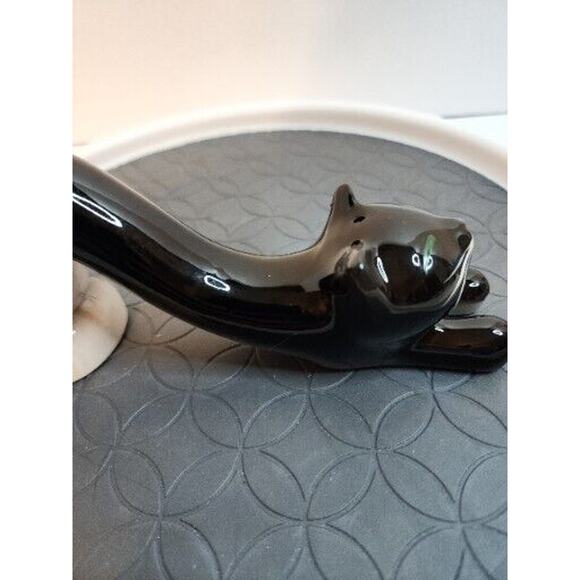 VTG Dan Brechner & Co Slinky Cat Pepper Shaker Ceramic 7.5 Inches Replacement - Picture 2 of 7